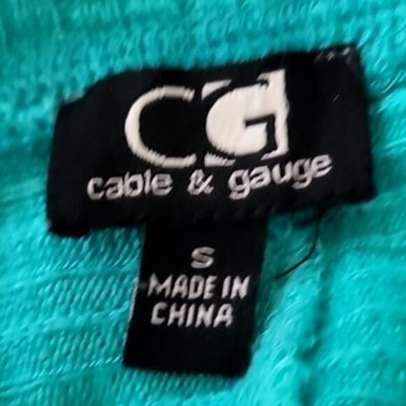 Cable & Gauge Perfectly Teal Tunic Top Size Small - Picture 3 of 5